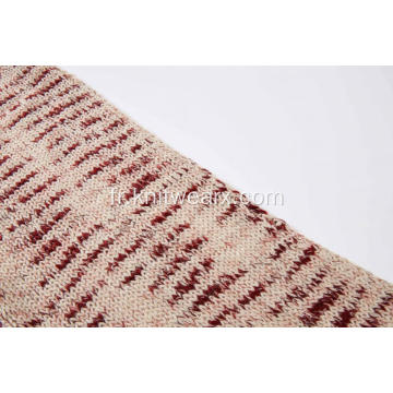 Longue écharpe tricotée Space Dye à pampilles pour femmes